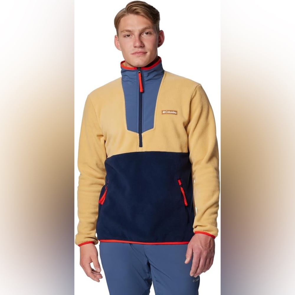NWT Columbia Men's Large Sequoia Grove Half-Zip Fleece
